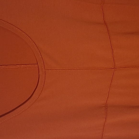 Rust Burnt Orange Long Sleeve Scoop Neck Tunic Top Size L/XL - Picture 2 of 7